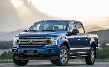 Pickup truck in an outdoor setting