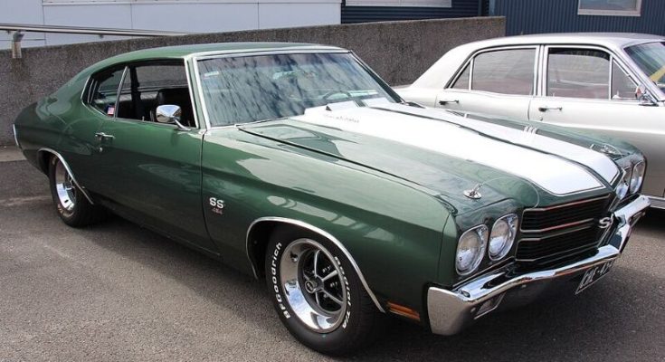 Green 1970 Chevrolet Chevelle SS454 parked outdoors